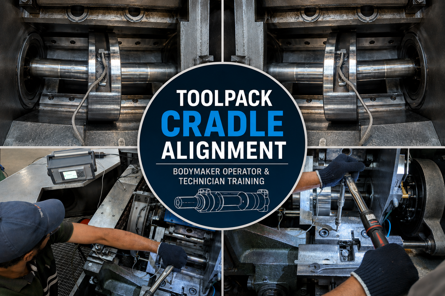Toolpack Cradle Alignment & Precision Setup for Bodymaker
